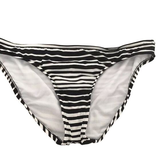 SURFSIDE, Size Large, 2 Piece Bikini, Black & White Striped, NWT - Picture 3 of 7
